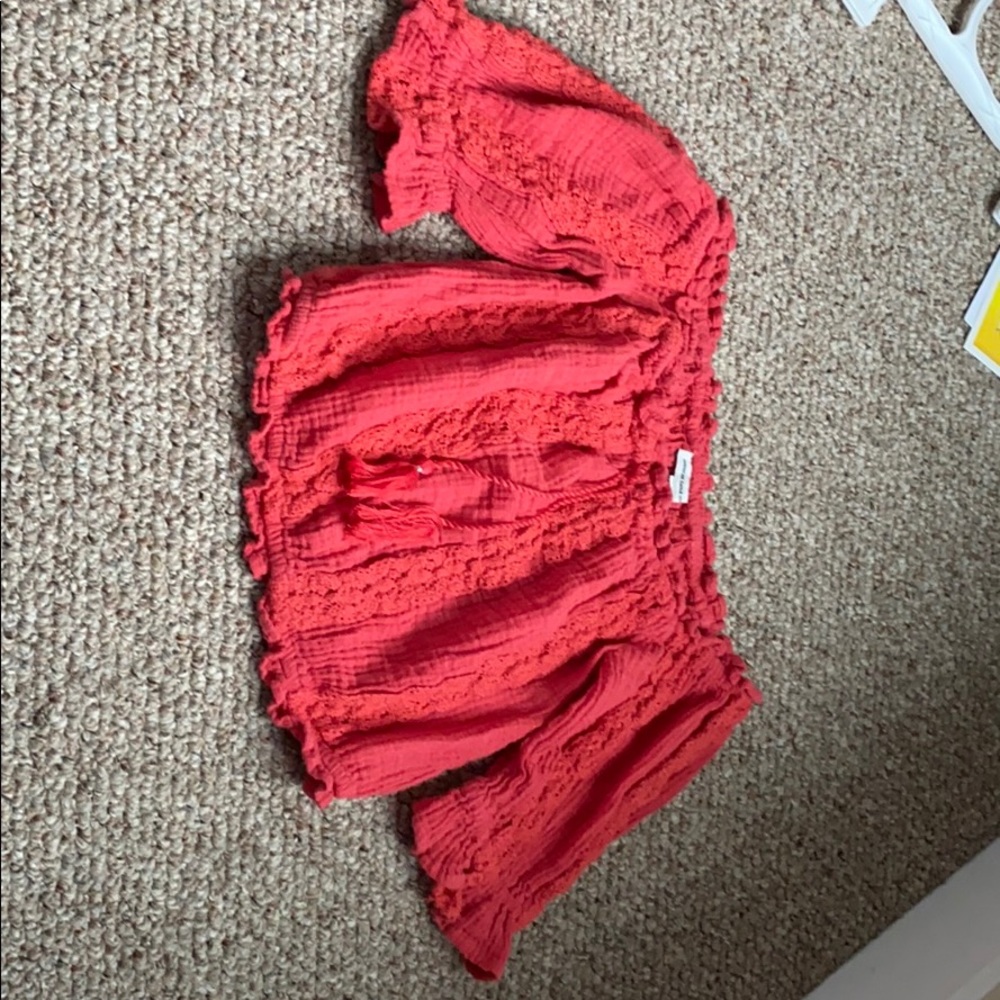 cropped off the shoulder blouse